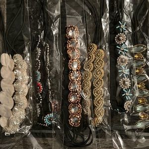 6 decorative headbands